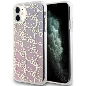 Hello Kitty IML Gradient Electrop Crowded Kitty Head Case for iPhone 11 / Xr - Pink (universal)