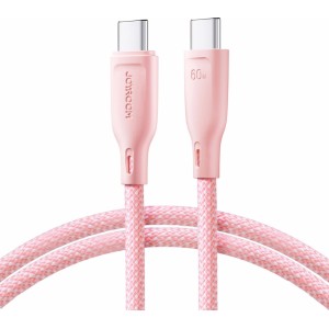 Joyroom Multi-Color Series SA34-CC3 USB-C / USB-C Cable 60W Fast Transfer 1m - Pink (universal)
