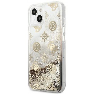 Guess GUHCP13SLGPEGO iPhone 13 mini 5.4" gold/gold hardcase Peony Liquid Glitter (universal)