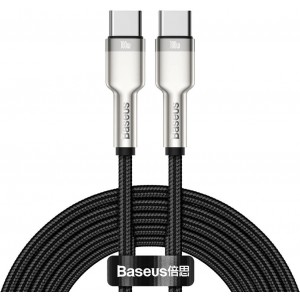Baseus Cafule Series Metal Data USB Type C - USB Typ C Cable Power Delivery 100 W (20 V / 5 A) 2 m black (CATJK-D01) (universal)