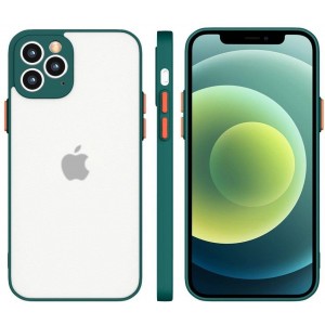 Hurtel Milky Case Silicone Flexible Translucent Case for Xiaomi Redmi 9T Dark Green (universal)