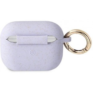 Guess GUAPSGGEU AirPods Pro cover purple/purple Silicone Glitter (universal)