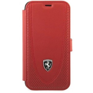 Ferrari FEOGOFLBKP12SRE iPhone 12 mini 5.4" red/red book Off Track Perforated (universal)