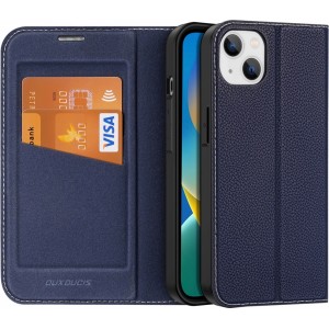 Dux Ducis Skin X2 case for iPhone 14 Plus case with magnetic flap blue (universal)