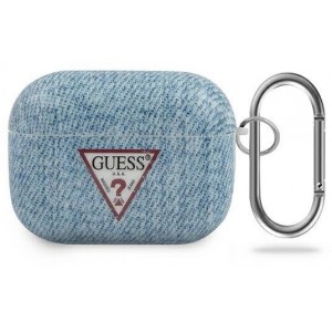 Guess GUACAPTPUJULLB AirPods Pro cover blue/light blue Jeans Collection (universal)