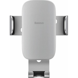 Baseus Metal Age II gravitational car phone holder for ventilation grille silver (SUJS000012) (universal)