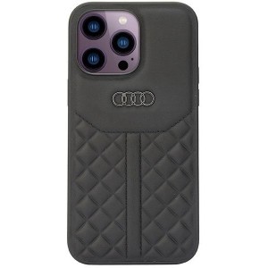 Audi Genuine Leather case for iPhone 14 Pro Max 6.7" - black AU-TPUPCIP14PM-Q8/D1-BK (universal)