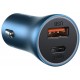 Baseus Golden Contactor Pro fast car charger USB Type C / USB 40 W Power Delivery 3.0 Quick Charge 4+ SCP FCP AFC blue (CCJD-03) (universal)