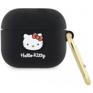 Hello Kitty Silicone 3D Kitty Head case for AirPods 3 - black (universal)