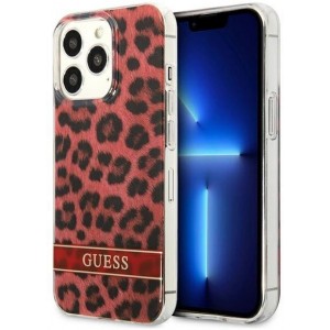 Guess GUHCP13LHSLEOR iPhone 13 Pro / 13 6.1" red/red hardcase Leopard (universal)