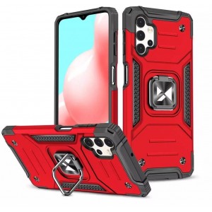 Wozinsky Ring Armor armored hybrid case magnetic holder for Samsung Galaxy A73 red