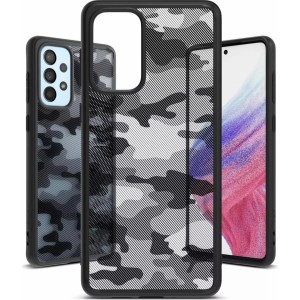 Ringke Fusion Matte case cover with a gel frame for Samsung Galaxy A73 black