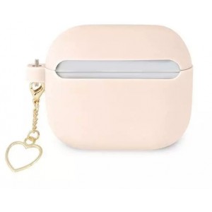 Guess GUA3LSCHSP AirPods 3 cover różowy/pink Silicone Charm Collection