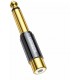 Ugreen adapter 6.35 mm jack (male) to RCA (female) gold (AV169 80731)