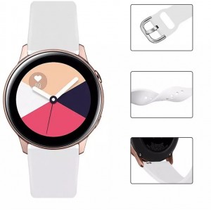 Producenttymczasowy Silicone Strap TYS wristband for smartwatch watch universal 20mm red