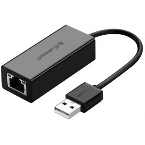 Ugreen External network card UGREEN RJ45 - USB 2.0 100 Mbps Ethernet black (CR110 20254)