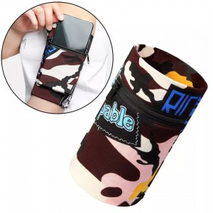 4Kom.pl Fabric armband for running fitness brown