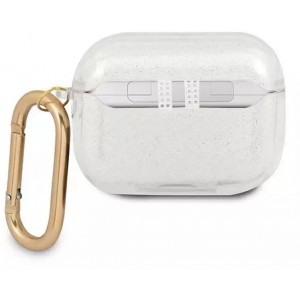 Guess GUAPUCG4GT AirPods Pro cover Transparent Glitter Collection
