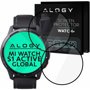 Alogy 2x Alogy 3D Flexible Glass for Xiaomi Mi Watch S1 Active Global Black