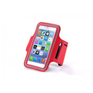 4Kom.pl Sports arm pouch for running phone up to 5.5 inches red