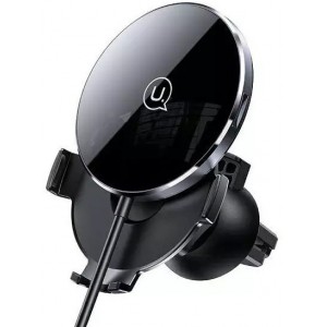 Usams US-CD164 15W 2in1 Magnetic car phone holder for the air vent. black/black