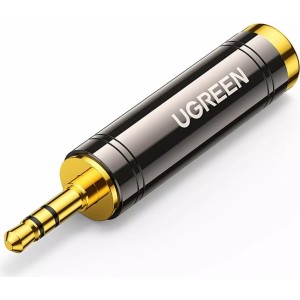 Ugreen Adapter UGREEN audio adapter from 3.5mm (male) to 6.35mm mini jack (female) gray (AV168)