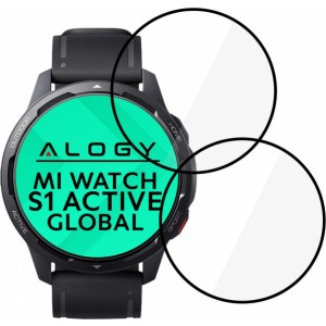 Alogy 2x Alogy 3D Flexible Glass for Xiaomi Mi Watch S1 Active Global Black
