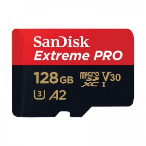 Sandisk EXTREME PRO microSDXC 128GB 200/90MB/s UHS-I U3 Memory Card (SDSQXCD-128G-GN6MA)