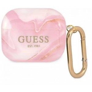 Guess GUA3UNMP AirPods 3 cover różowy/pink Marble Collection