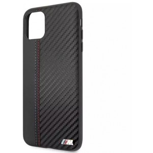 BMW BMHCN65MCARBK hard case for Apple iPhone 11 Pro Max black/black PU Carbon