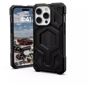 UAG Monarch - protective case for iPhone 14 Pro compatible with MagSafe (kevlar-black)