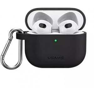 Usams Protective case for USAMS headphones for Apple AirPods 3 silicon black/black BH741AP01 (US-BH741)