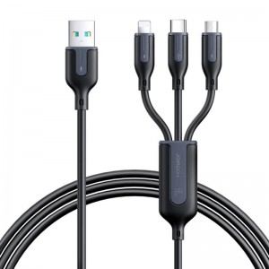 Joyroom Cable USB Multi-Use Joyroom S-1T3066A15 3w1 / 3,5A / 66W / 1,2m (black)