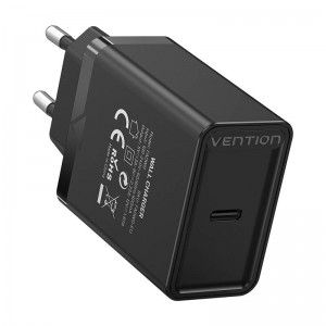 Vention USB-C Wall Charger Vention FADB0-EU (20 W) Black