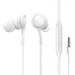 Joyroom Wired Earphones JR-EW02, Half in Ear (White)