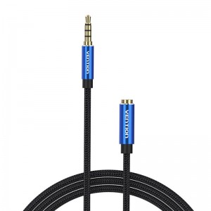 Vention TRRS 3.5mm Male to 3.5mm Female Audio Extender 1.5m Vention BHCLG Blue