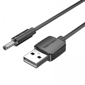 Strāvas kabelis USB uz DC 3,5mm, 1,5m, Vention CEXBG, 6922794746725