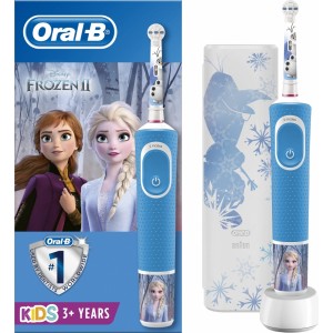Braun Oral-B Electric Toothbrush D100 Frozen II  Rechargeable  For kids  Number of teeth brushing modes 2  White/Blue