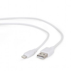 Gembird USB to 8-pin sync and charging cable  white  1m