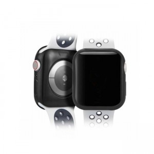 Dux Ducis TPU 2gab. Sānu Aizsargvāki (0.2mm) pulksteņiem Apple Watch 3 / 4 (40mm) Melns un Caurspīdīgs