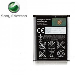 Sony Ericsson BST-43 akumulators priekš J10i Elm J108i Cedar Li-Po 1000mAh oriģināls