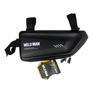 Wildman E4 Водостойкая Вело сумка с твердого материала с фиксацией на раму 1.5L (19.5*6*12.5cm) Черный