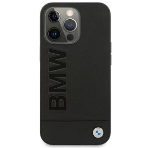 BMW BMHCP13XSLLBK Back Case Кожанный Чехол для телефона Apple iPhone 13 Pro Max