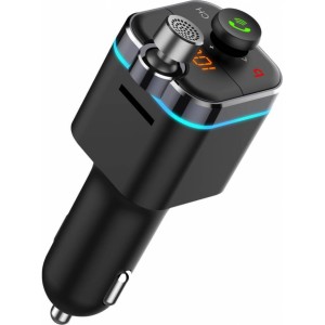 Savio TR-12 Bluetooth 5.0 FM-передатчик + Зарядка USB Quick Charge 3.0 / Micro SD