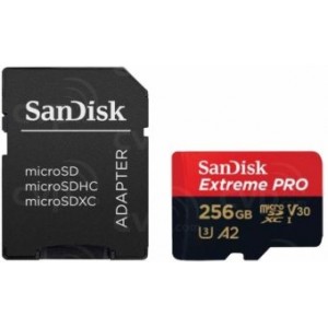 Sandisk MicroSDXC 256GB + SD Adapteris Atmiņas karte