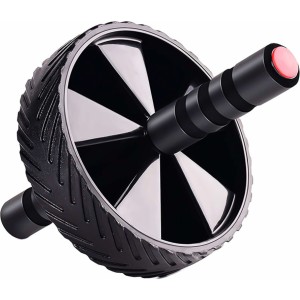 4Kom.pl Wheel Abdominal Muscle Roller Biceps ABS Wheel Fitness Wheel Training Sports Black