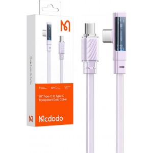 Mcdodo Cable USB-C to USB-C Mcdodo CA-3454 90 Degree 1.8m with LED (purple)