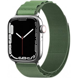 Hurtel Strap with Alpine steel buckle for Apple Watch 38/40/41 mm - green (universal)