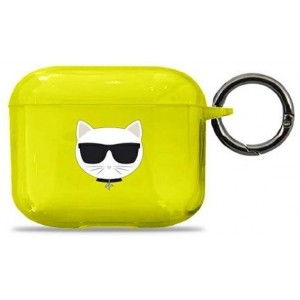 Karl Lagerfeld KLA3UCHFY AirPods 3 cover żółty/yellow Choupette (universal)