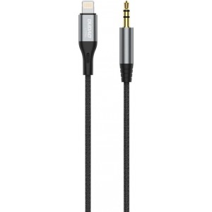 Dudao audio cable Lightning - mini jack 3.5mm 1m gray (L11PRO) (universal)